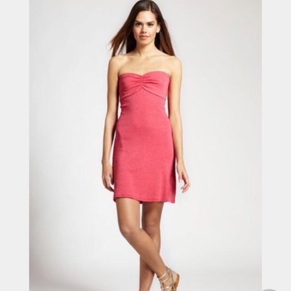Michael Stars cherry red tube top dress